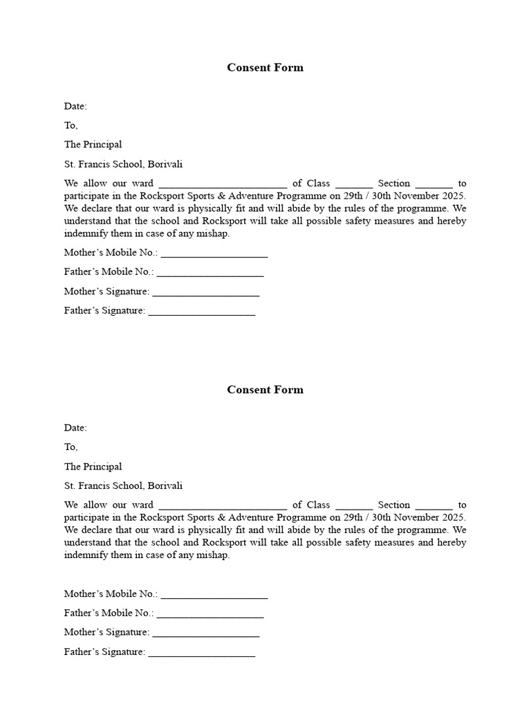 Consent Form | PDF