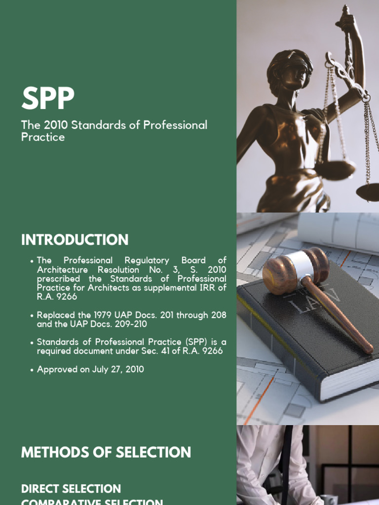 2010 Standards of Professional Practice | PDF | Architect ...