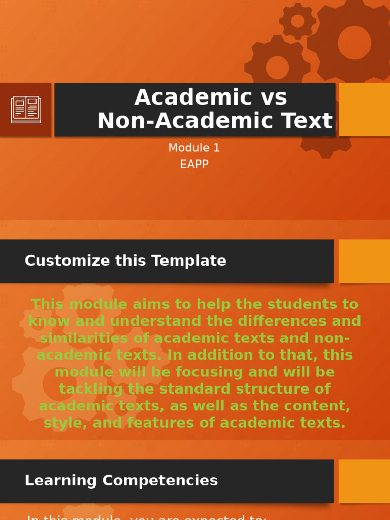 Differences Between Academic and Non-Academic Texts | PDF | Word | Thesis