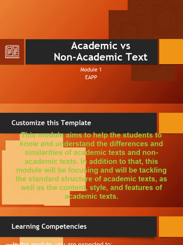 Academic vs Non-Academic Texts Explained | PDF | Reading Comprehension ...
