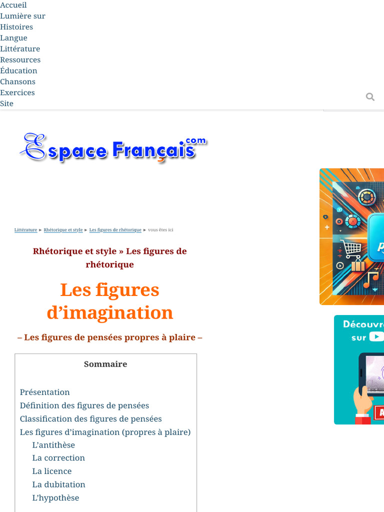 Figures de rhétorique : Guide complet | PDF | Rhétorique