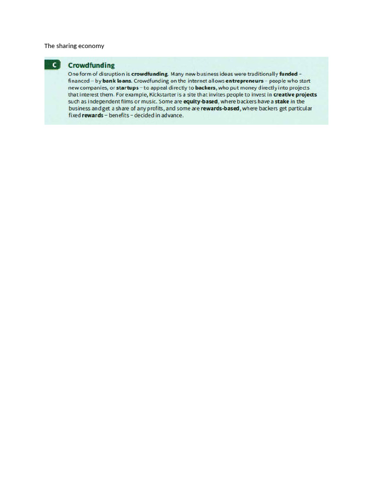 The Sharing Economy | PDF