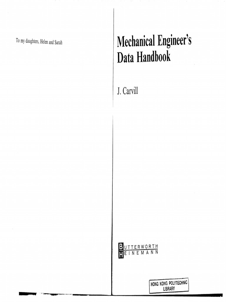 Mechanical Engineer's Data Handbook | PDF