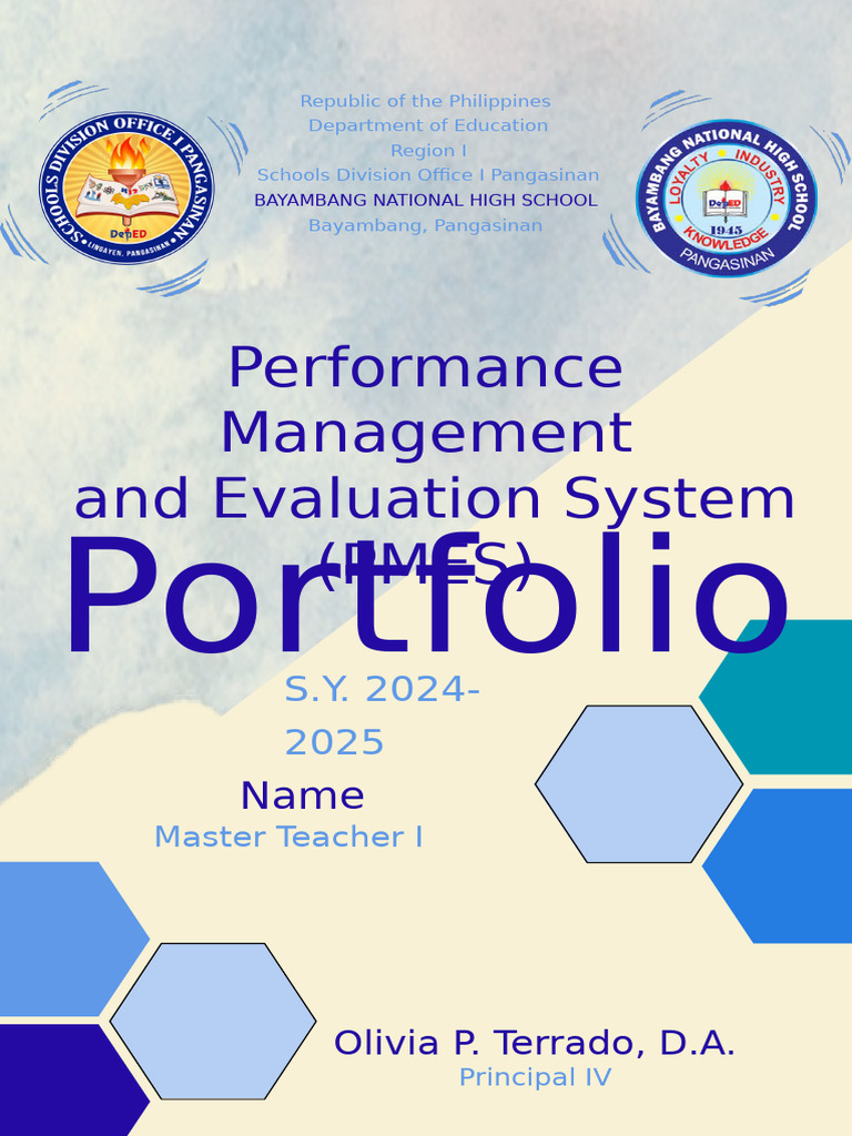 PMES Portfolio For MTs | PDF | Mentorship | Teachers