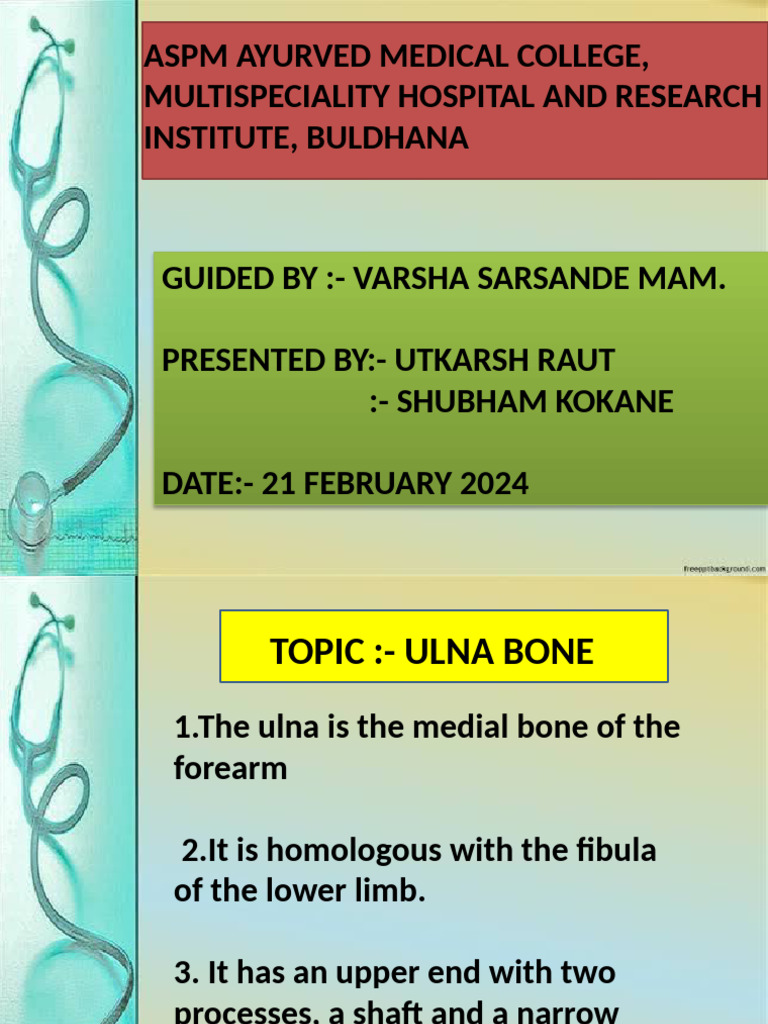 Anatomy of the Ulna Bone | PDF | Elbow | Human Anatomy