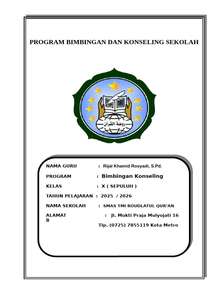 Lembar Cover BK 25-26 | PDF