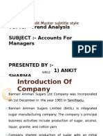 TOPIC:-Trend Analysis SUBJECT: - Accounts For Managers: Click To Edit Master Subtitle Style