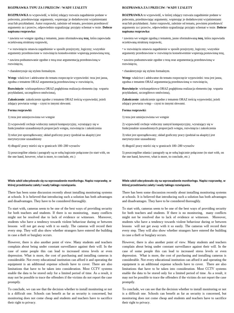 Rozprawka | PDF