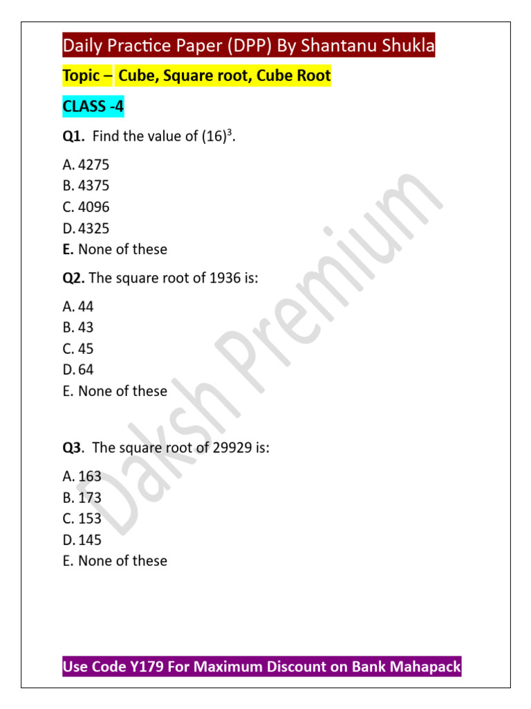 1 DPP | PDF