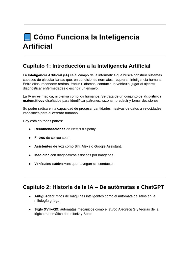 Introducción a la Inteligencia Artificial | PDF | Inteligencia ...
