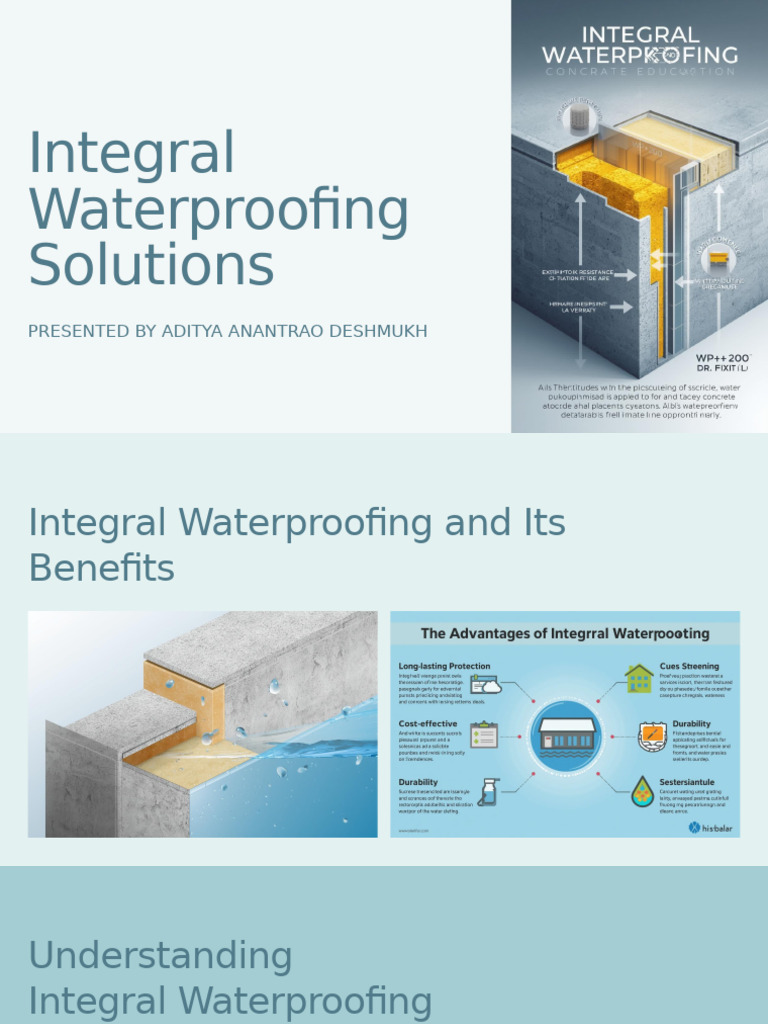 Dr. Fixit 102: Integral Waterproofing Guide | PDF | Concrete | Coating