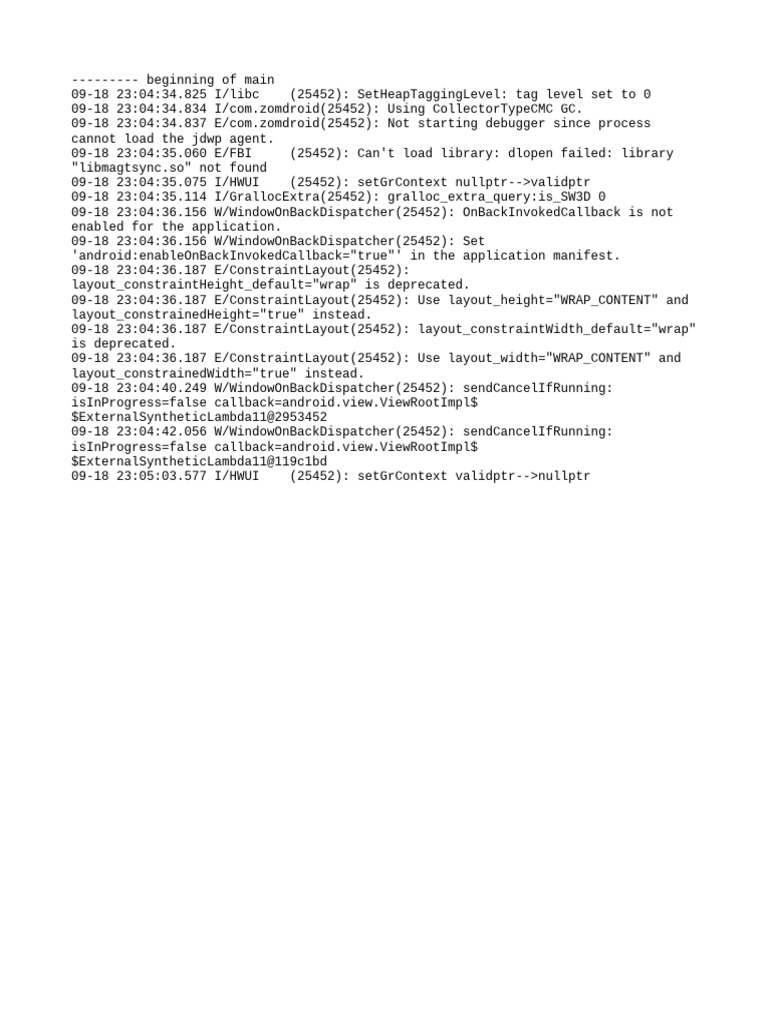 Android App Debugging Logs Analysis | PDF