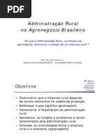 agronegócio Administração Rural