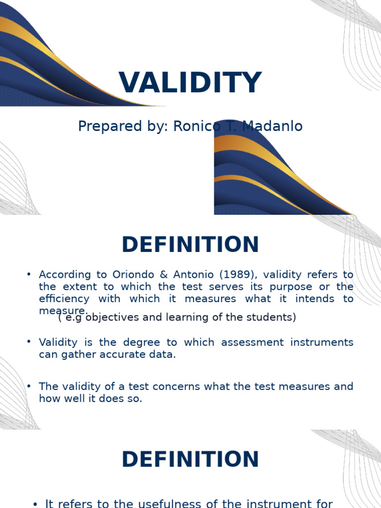 Understanding Types of Test Validity | PDF | Validity (Statistics ...