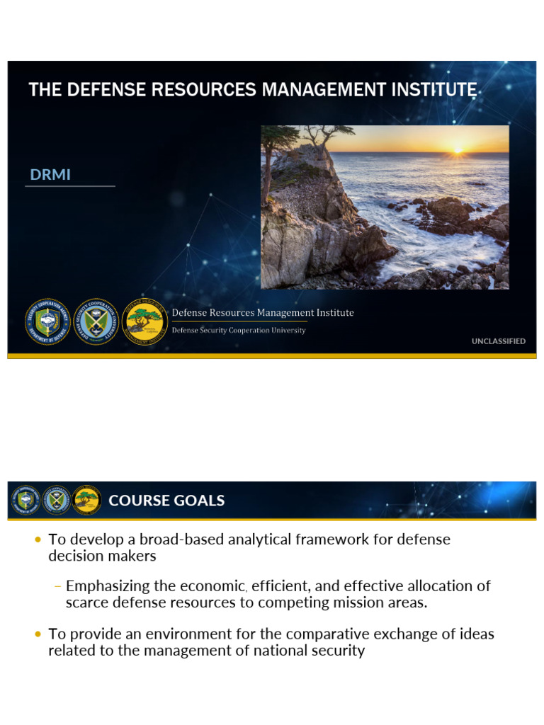 Defense Resources Management Course Overview | PDF | Strategic Planning ...