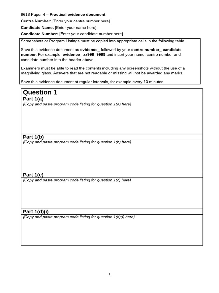 Evidence Test 1 | PDF