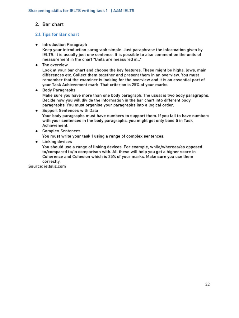 IELTS Writing Task 1: Bar Chart Tips | PDF | Divorce | Workforce