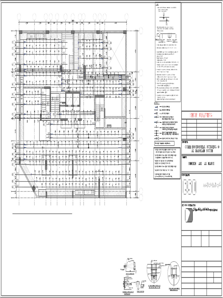 PT-X Tendon Layout Plan Document | PDF | Building Engineering