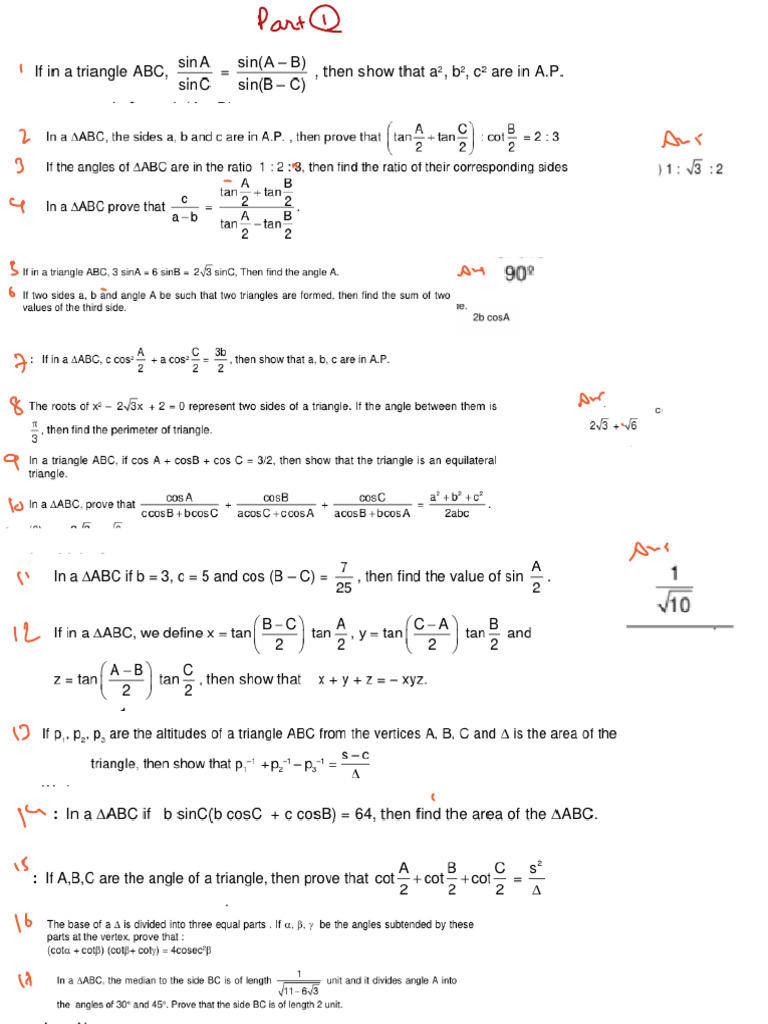 Sot Practice Sheet | PDF