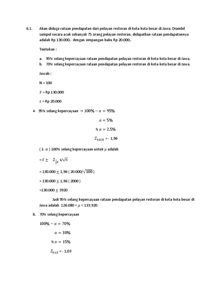 Contoh Soal Statistika Dan Pembahasannya - baldcirclefly