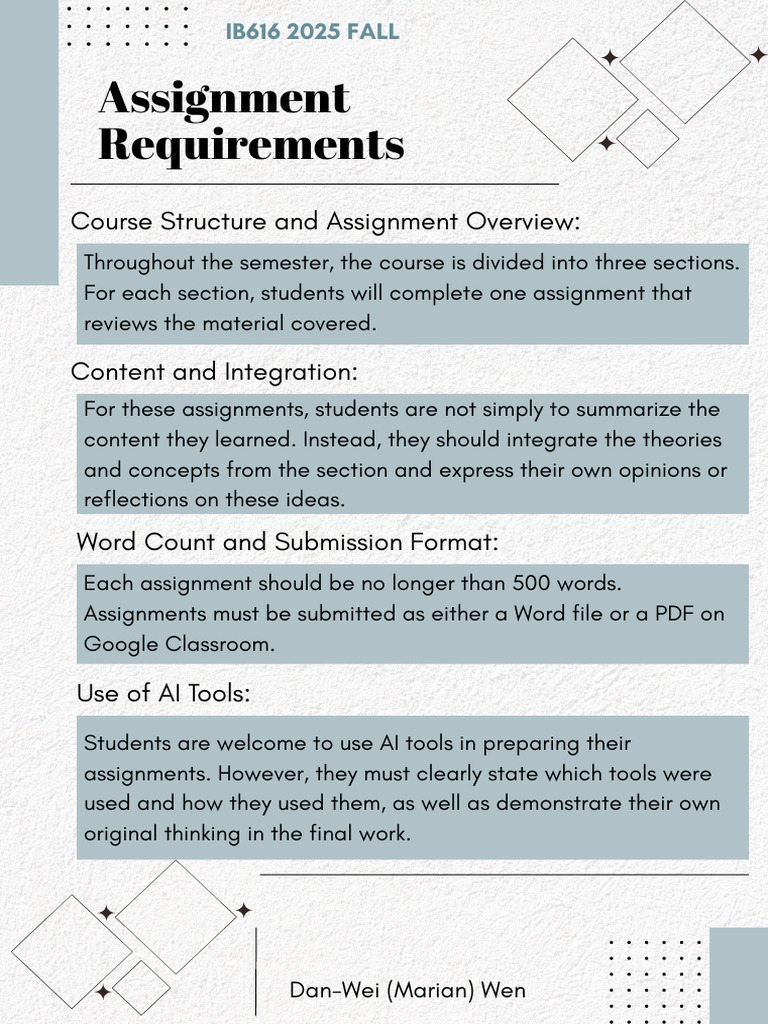IB616 Assignments | PDF