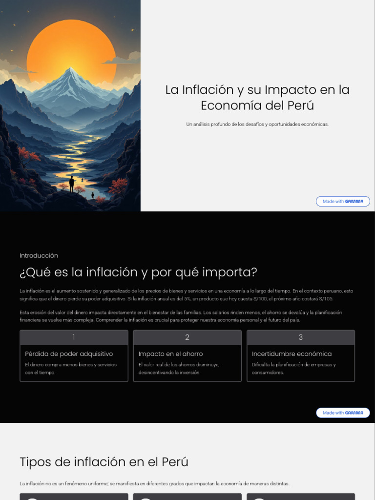 La Inflacion y Su Impacto en La Economia Del Peru | PDF | Inflación ...
