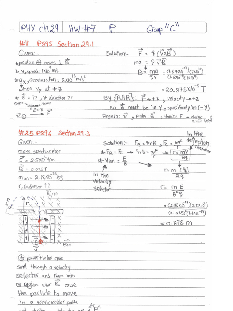 HW 7 CH 29 | PDF