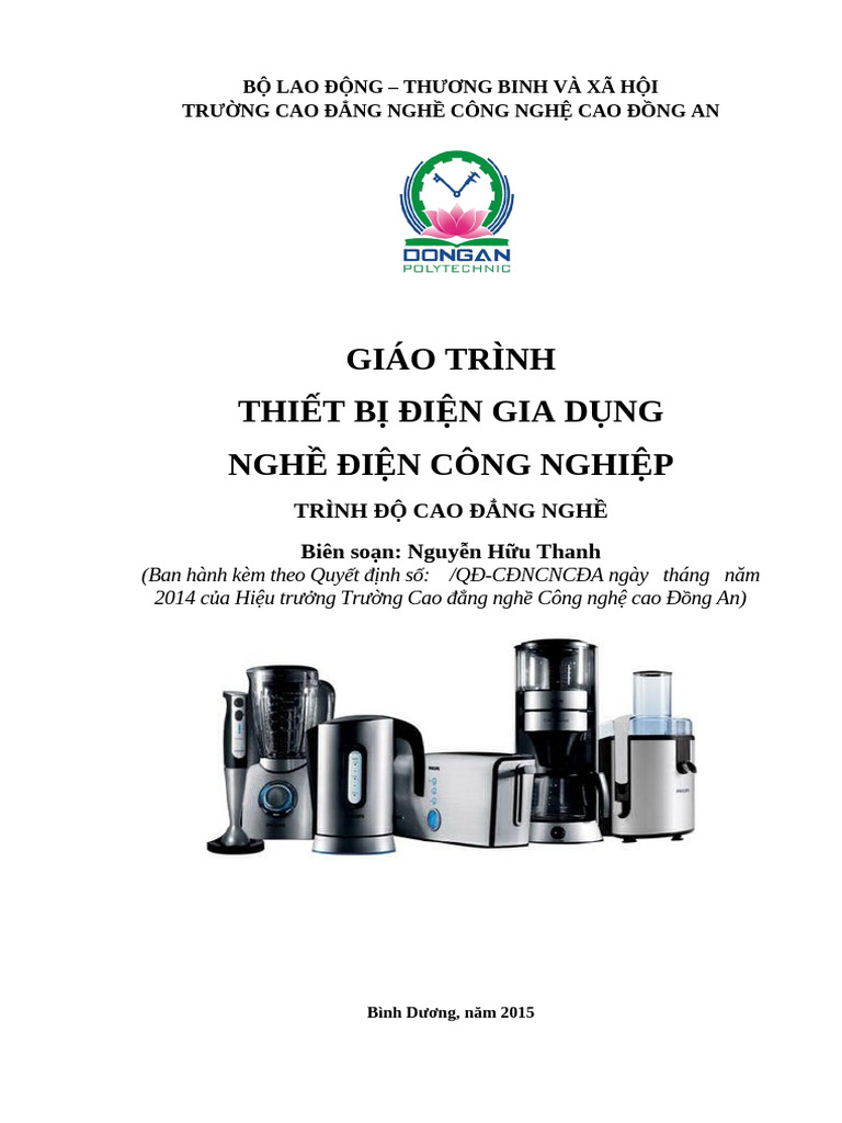Giao Trinh Thiet Bi Dien Gia Dung | PDF