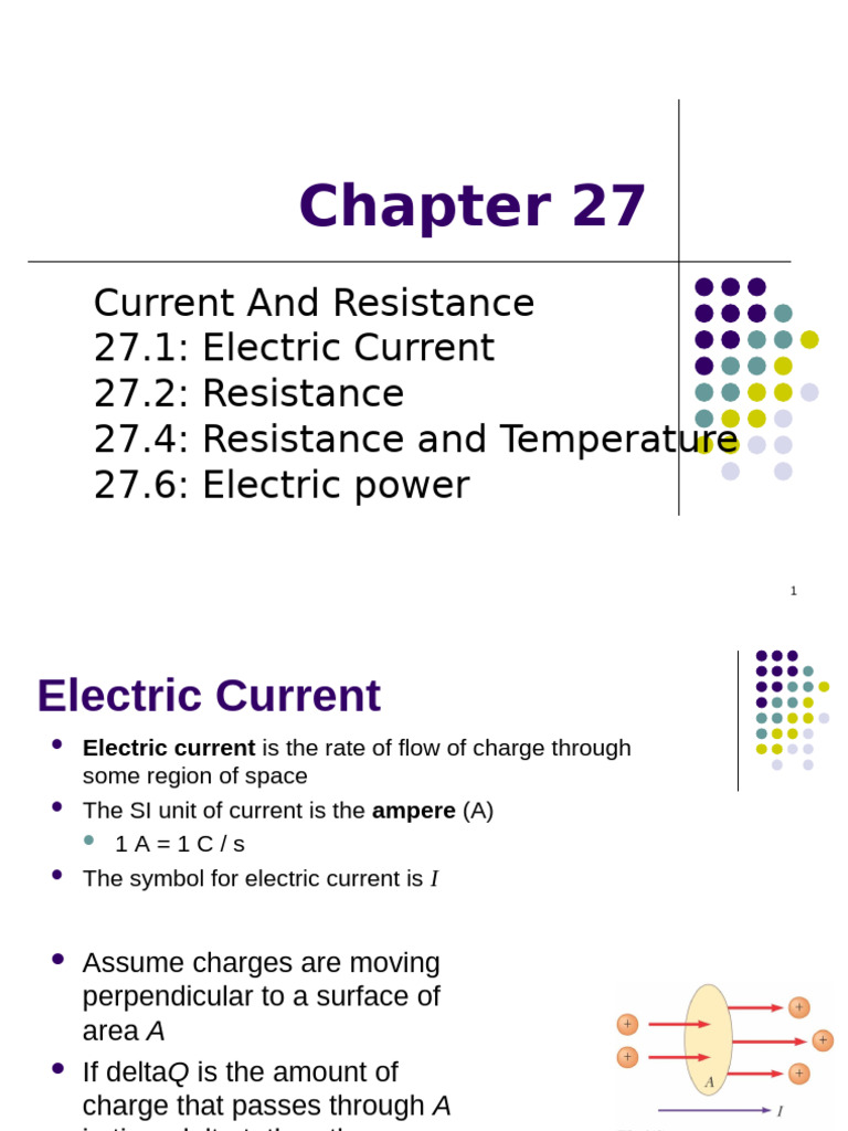 Current, Resistance, and Power Explained | PDF | Electrical Resistivity ...