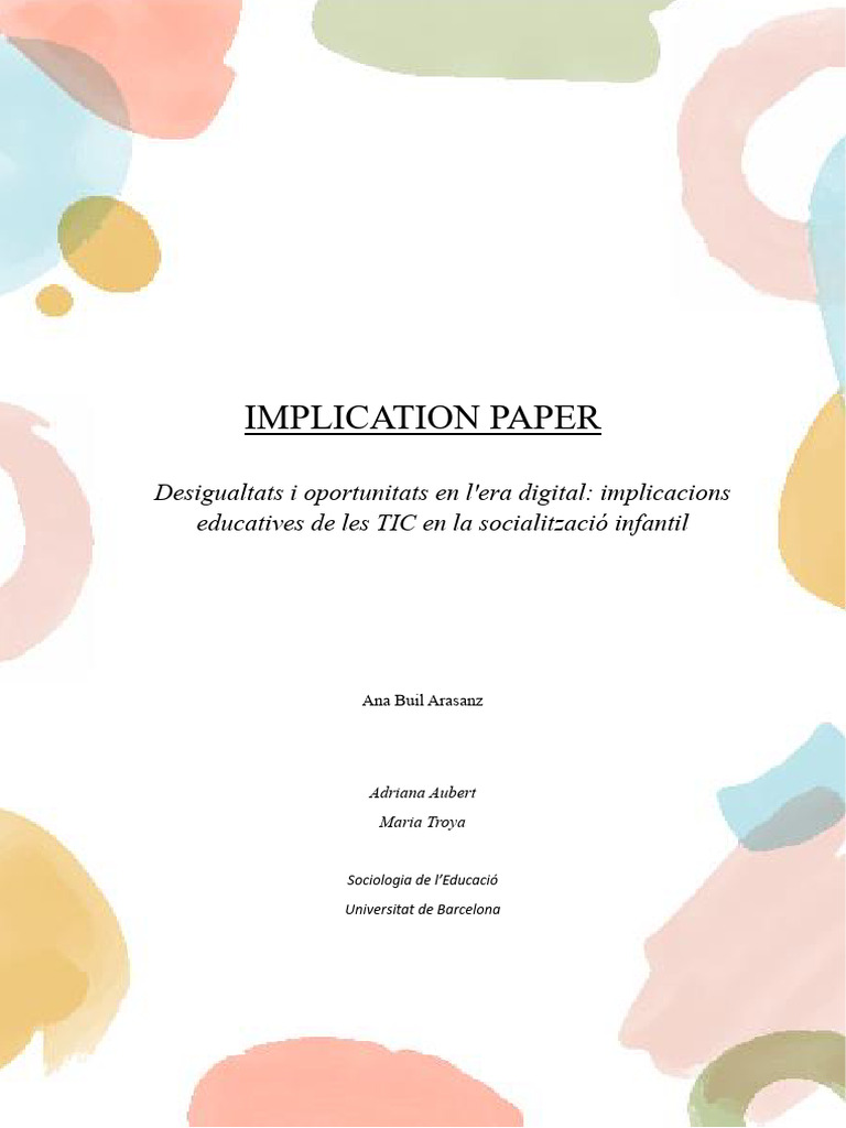 Implication Paper | PDF