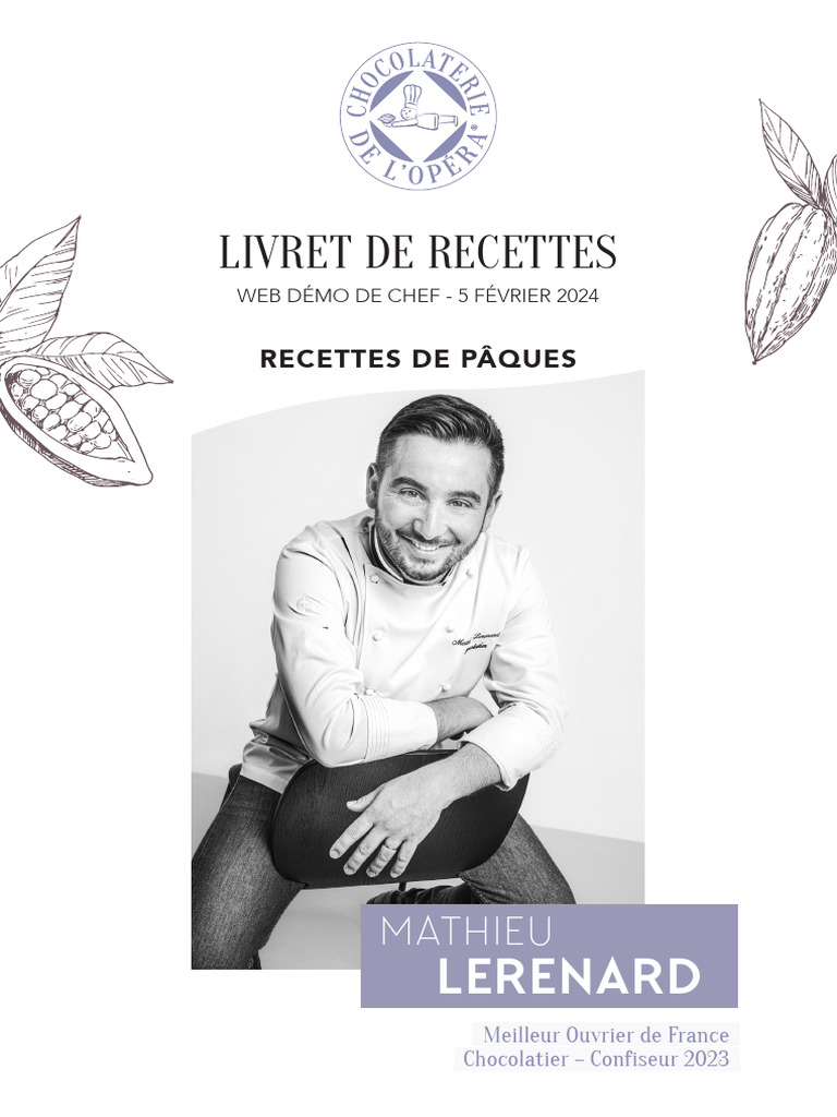 Recettes de Pâques par Mathieu Lerenard | PDF | Chocolat | Cuisine méso ...