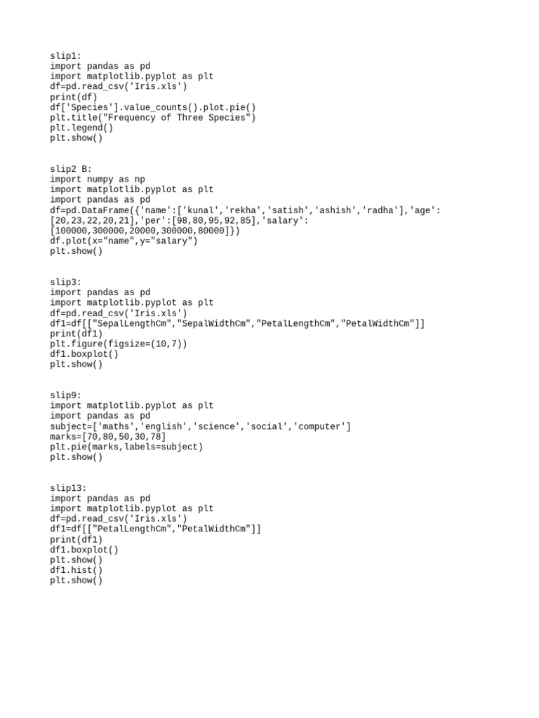 Visualizing Iris Dataset with Pandas | PDF