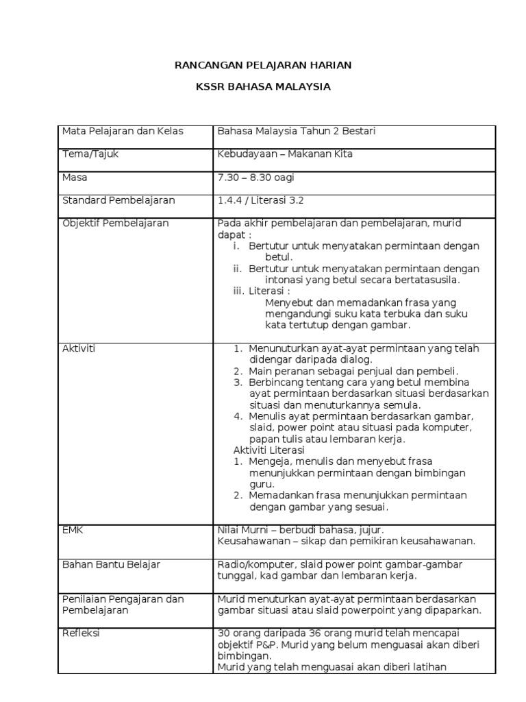 Rph Kssr Bahasa Melayu Pdf