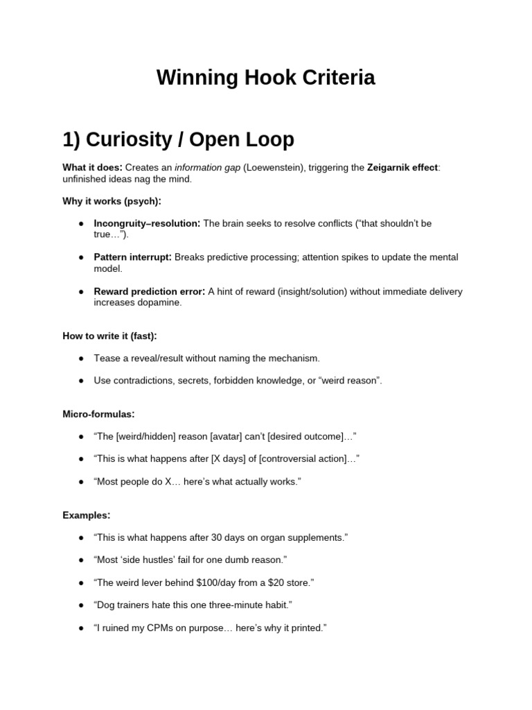 Effective Hook Writing Strategies | PDF | Reward System | Mental Processes