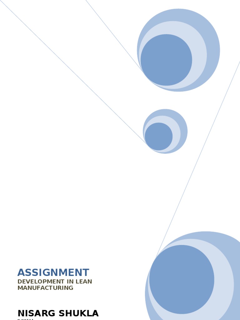 SAMPLE HOMEWORK OR ASSIGNMENT ABOUT LEAN MANUFACTURING PROCESS intelligence overview