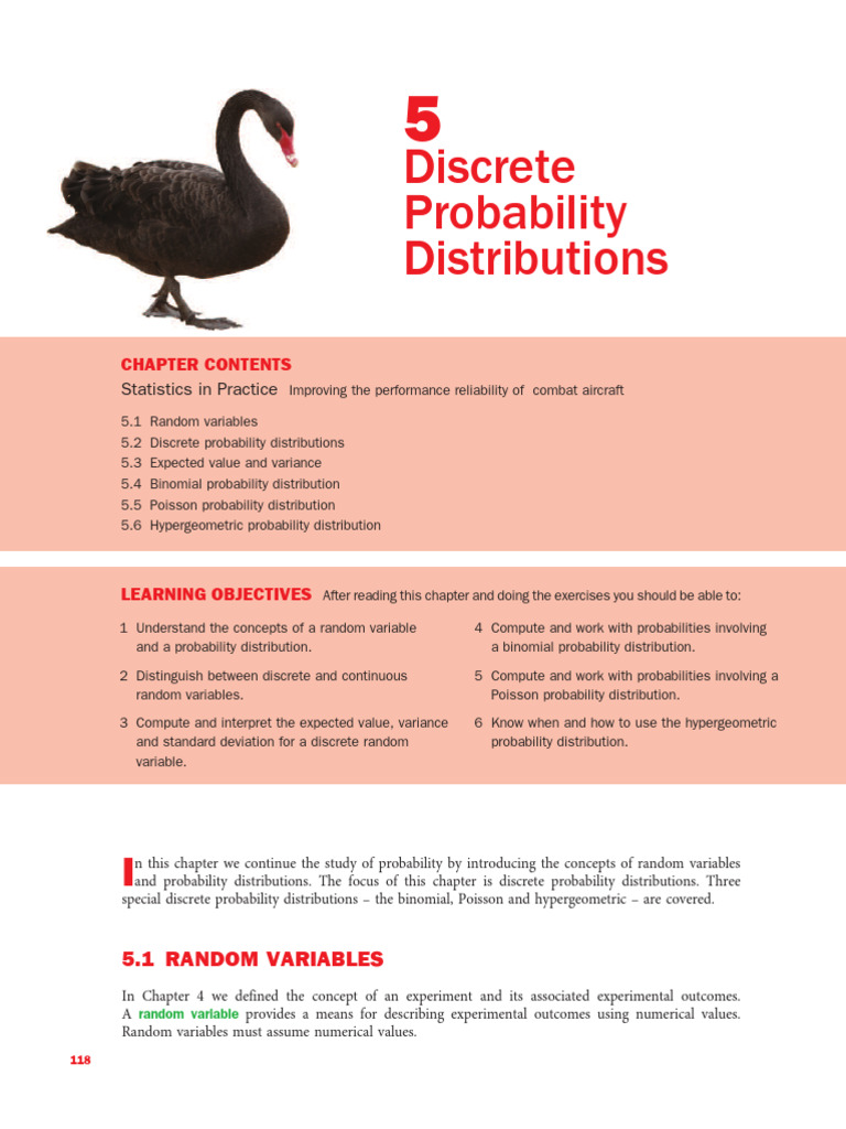 12 5 Discrete Probability Distributions | PDF | Variance | Probability ...