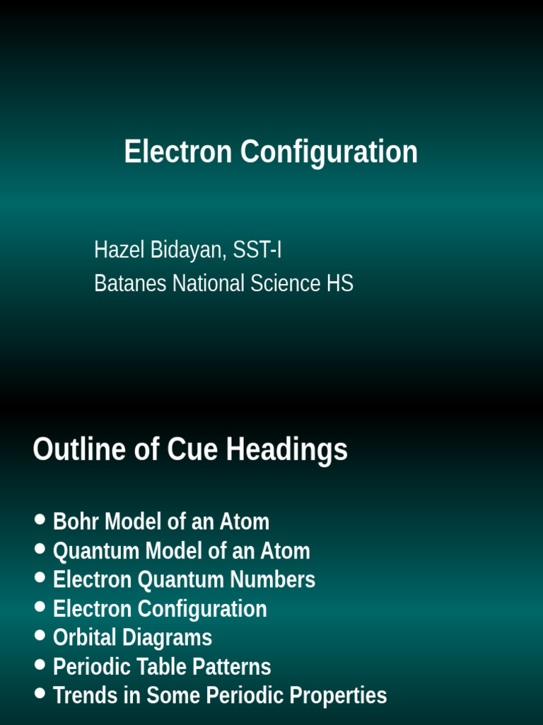Understanding Electron Configuration | PDF | Atomic Orbital | Electron ...
