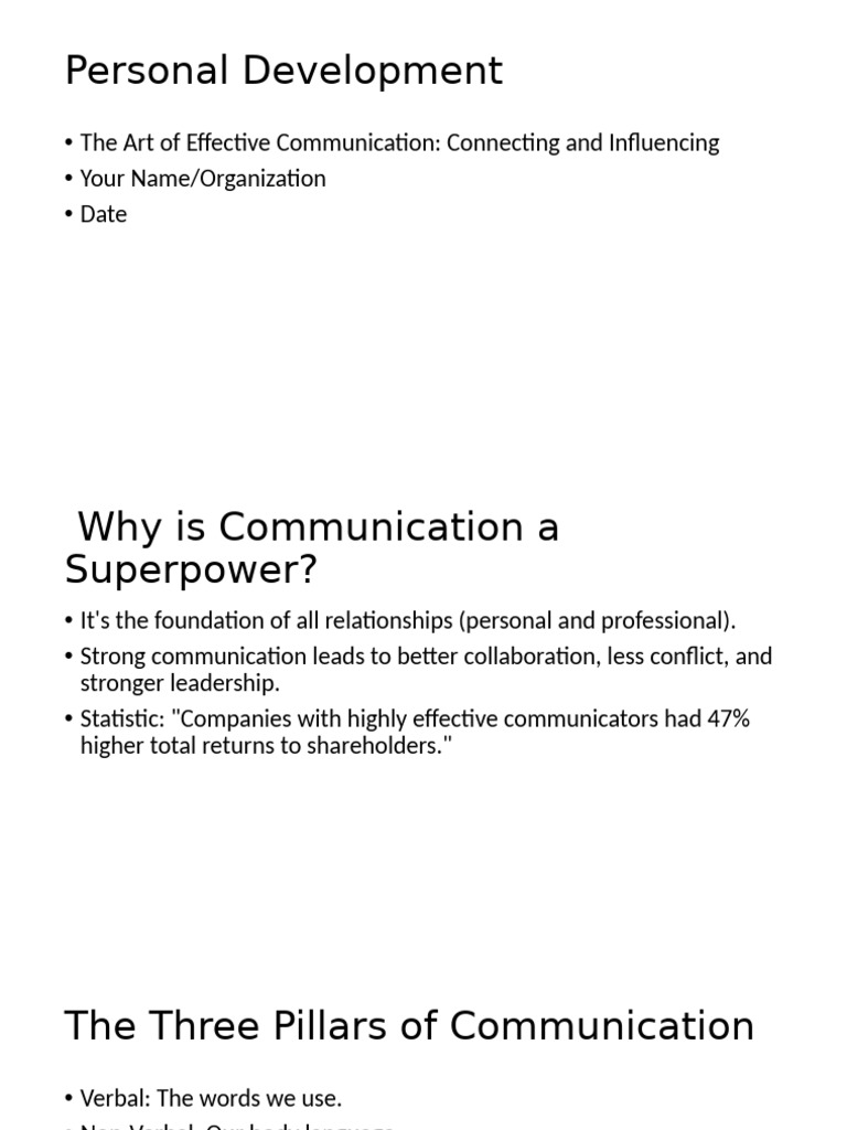 Mastering Effective Communication Skills | PDF