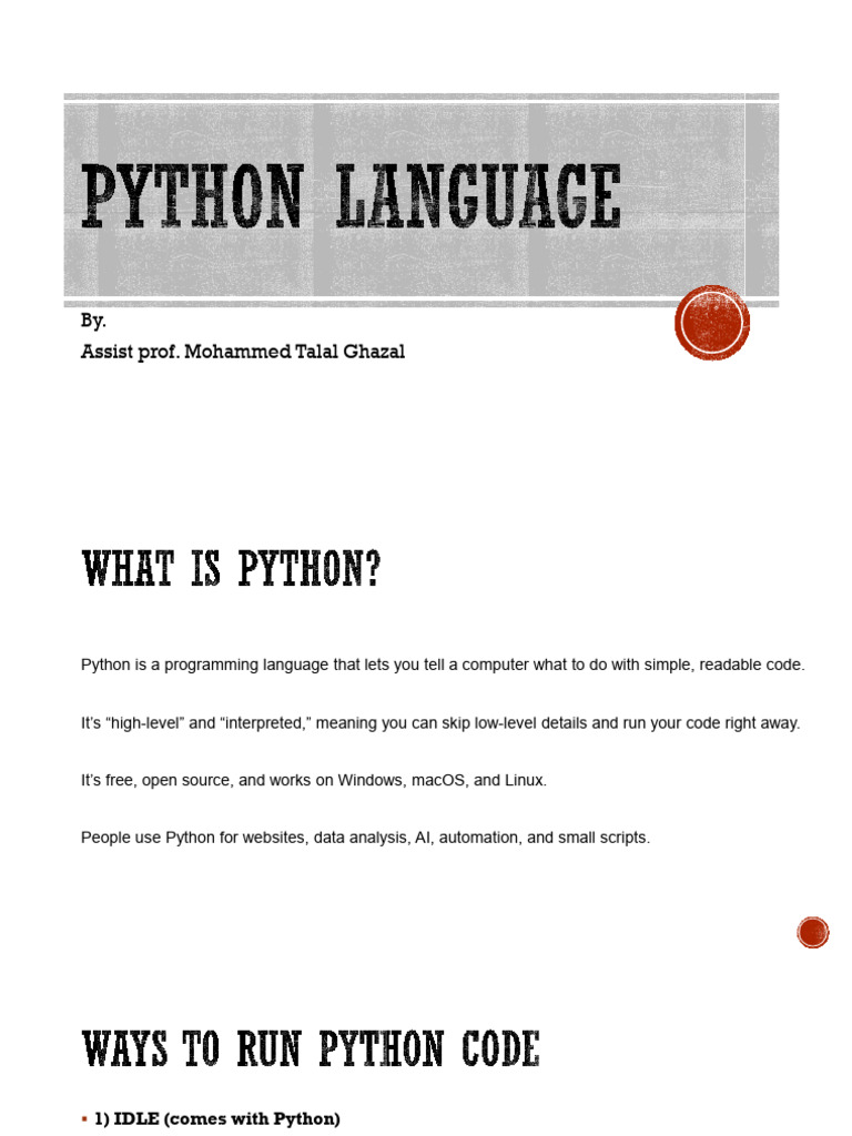 1_Python | PDF