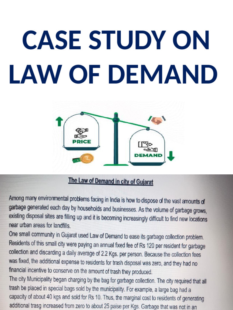 1 Case Study On Law of Demand | PDF
