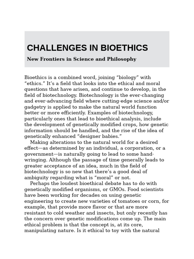 OceanofPDF.com Ethics 101 - Brian Boone 3 | PDF | Biotechnology ...