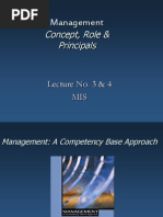 Management: Concept, Role & Principals