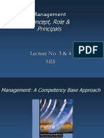 Management: Concept, Role & Principals