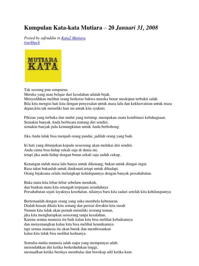 Kumpulan Kata Kumpulan Kata