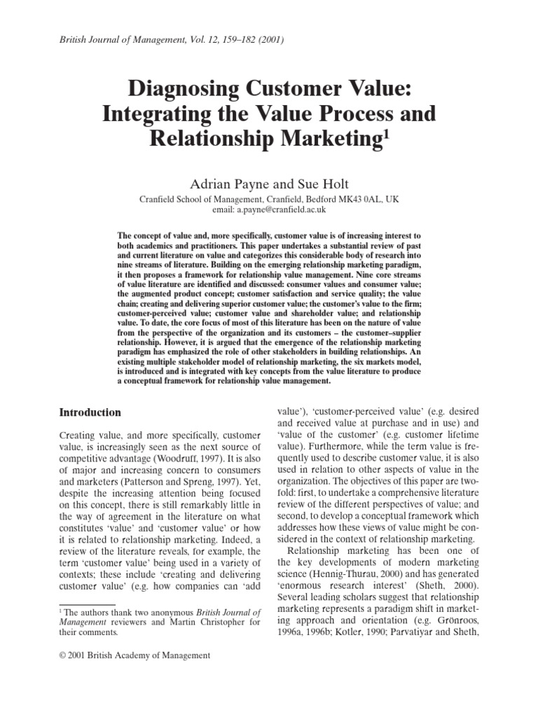 Understanding Customer Value in Marketing | PDF | Marketing | Value ...