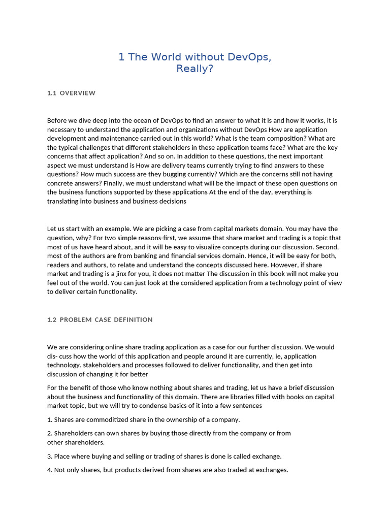 Issues in Absence of DevOps | PDF | Agile Software Development ...