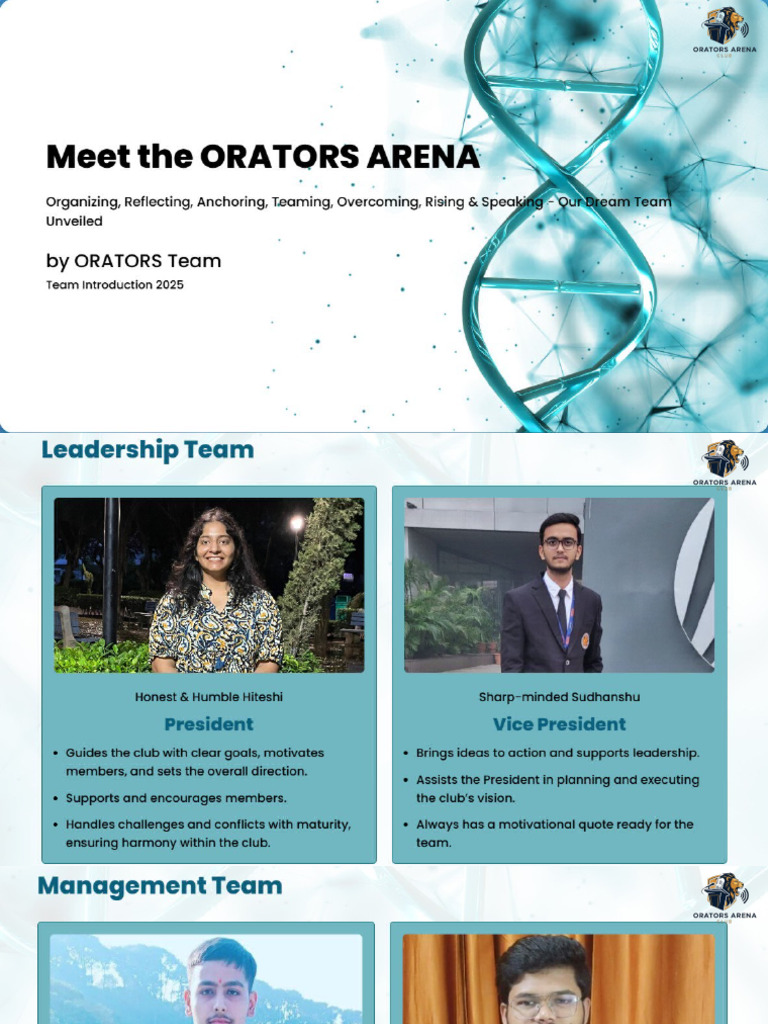 Orators First Workshop | PDF
