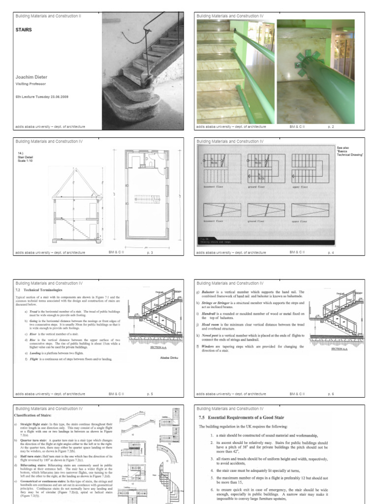 Stair Design and Construction Guide | PDF | Engineering | Real Estate