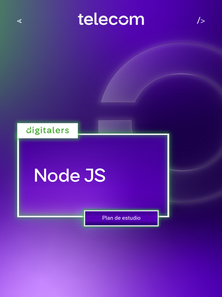 Curso Node.js: Plan de Estudio Digitalers | PDF | Ordenador portátil ...