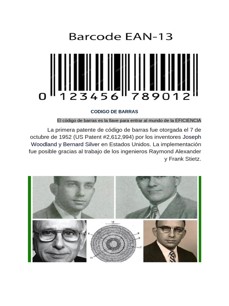 Un Código de Barras Es Una Representación Gráfica de Datos (1 | PDF ...